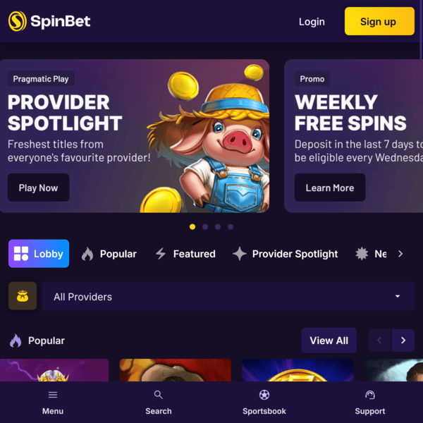 Welcome Offer Spinbet Casino